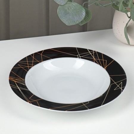Board Ceramic Deep Dolyana "Cassiopeia", 300 ml, D = 21 cm