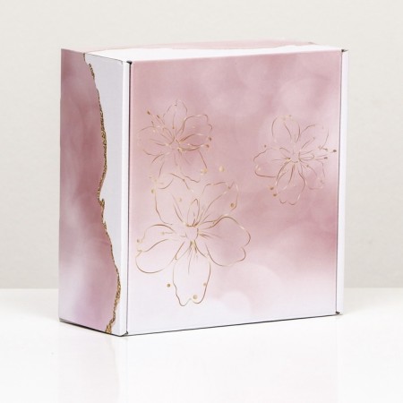 Self -charged box, without a window "Present" 19 x 19 x 9 cm-1