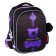 School backpack 37 x 28 x 13cm, ergonomic back, Across 557, black
