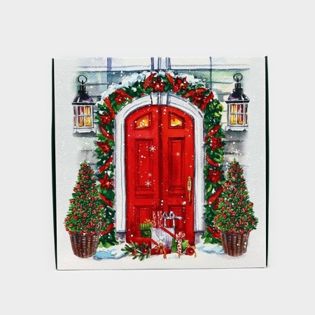 Gift box New Year's folding "Cozy New Year", 26 × 26 × 8 cm-4