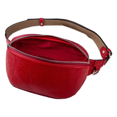 Waist bag, lightning department, adjustable belt, red color-1