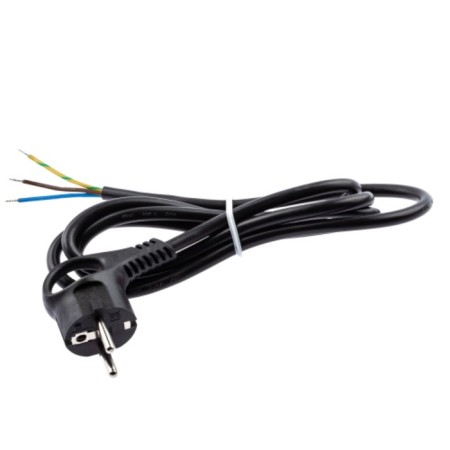 Network cord with a fork U-3X1-2M-B era with a grounding 2 m, PVS 3x1mm2, black