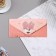 Envenue for money "On the wedding day!" Cutting off, congregation, embossing, coral background, 9.3x19 cm