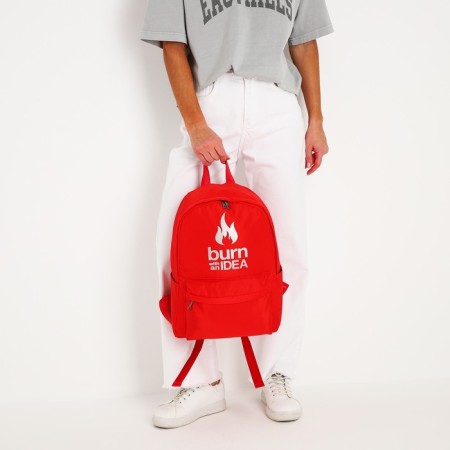 Burm with idea school backpack, red, 38 x 12 x 30 cm-8