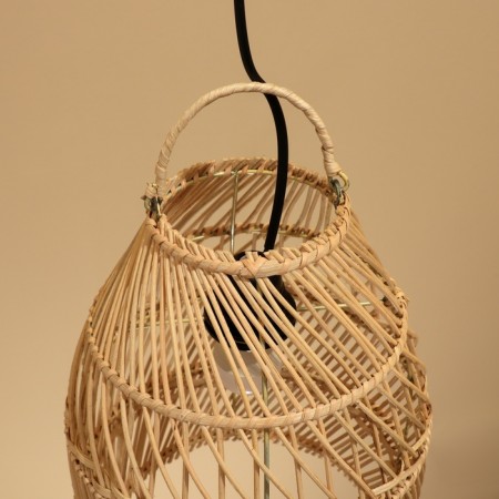 Ceiling Lamp from Rotan "AGUS" 1x120W, E27, 23x23x30 cm-3