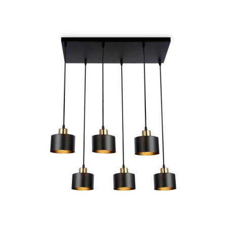 Lamp in the style of Ambrella Light, Traditional, TR8126, 6HE27, black color, brass