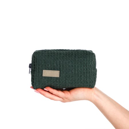 TEXTURA lightning cosmetic bag, green color-9