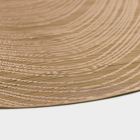 Set of serving napkins on the table “wave”, d = 38 cm, 4 pcs, color gold-3