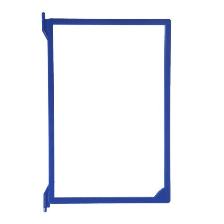 Plastic frame for the A4, Infoframe cross -cutting system, without tread, blue color-1
