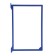 Plastic frame for the A4, Infoframe cross -cutting system, without tread, blue color