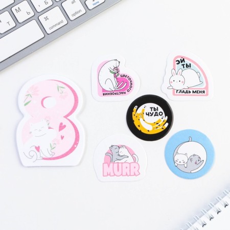 Set: paper stickers 20 l + 5 stickers "March 8"-4