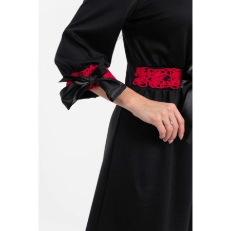 Female dress, size 54, black color-4