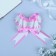 Baltic Babochka No. 5 "The textured strip", pink