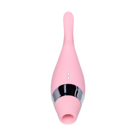 Multifunctional stimulator Flovetta byfa Dahlia, silicone, pink color, 14 cm-1