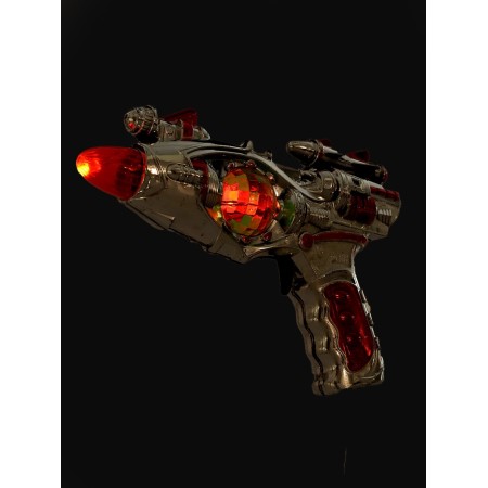 The cosmic pistol, light and sound effects, works from batteries, mixtures-4