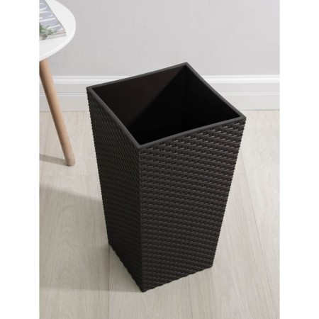 Kashpo for flowers with an insert "Ratang", 21 l (11.2 l), brown color-1