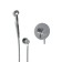 Fixer for the bidet Wasserkraft A14156, with a hygienic shower, a hose 100 cm, brass, chrome