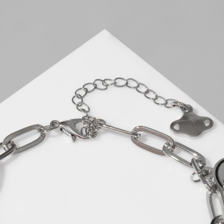 Bracelet "Chain with pendants" cartoons, color silver-2