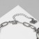 Bracelet "Chain with pendants" cartoons, color silver
