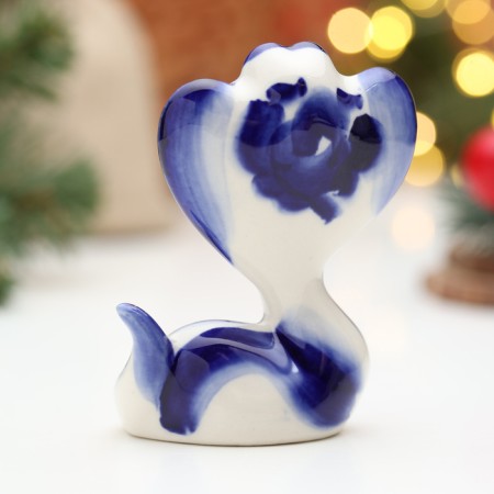 Souvenir "Snake Manya", Gzhel, 8.5 cm-2
