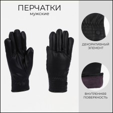 Gloves male, dimensionless, with insulation, black color