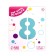 Foil ball 40 "Number 8", color Biscay Green Slim