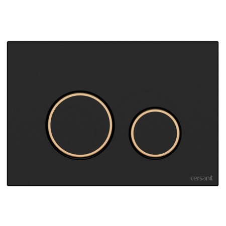 Cersanit Twins button, black matte, with a frame, universal