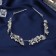Hair accessory "Judy" petals curls, 26 cm, silver