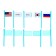 Developing set "World Map. Flags and capital "