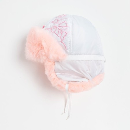 Hat for the girl "Arctic", white/pale pink color, size 52-3