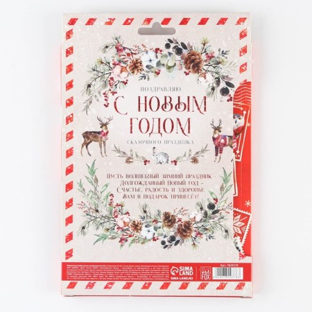 Gift New Year's set "Happy New Year!": Diary in a thin cover, A5, 80 sheets and pen, plastic-7