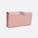 Women's wallet on magnets, pink color
