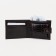Men's purse on a button, for bills, for cards, for coins, brown color