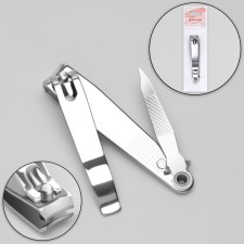 Kusachki - Pedicier, with a file, 7.6 cm, silver color