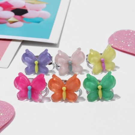 Children's ring "chosen" butterflies, color mix, dimensionless