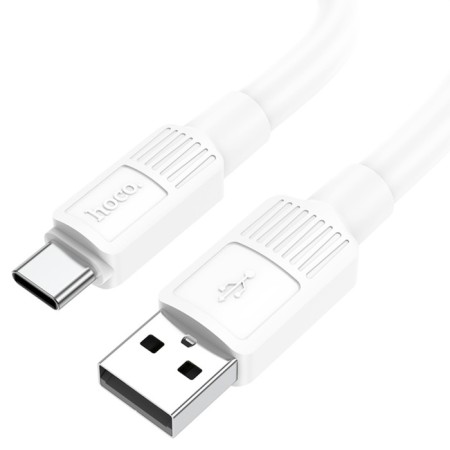 Hoco X84, Type -C cable - USB, 3 A, 1 m, data transfer, PVC, White-2