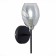 Wall lamp EVOLUCE. Sle155511-01. Gloa. 1x40 W, E14, 13x28 cm, black color, chrome
