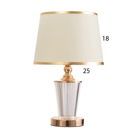 Table lamp "Egg" 1x40W E27 1x3W LED gold 25x25x39cm-5