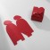 Gift box "Love" 6 × 6, color mix