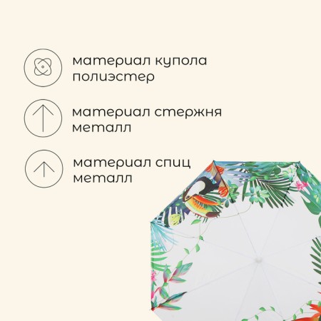 Beach umbrella maclay, d = 210, cm h = 200 cm-1