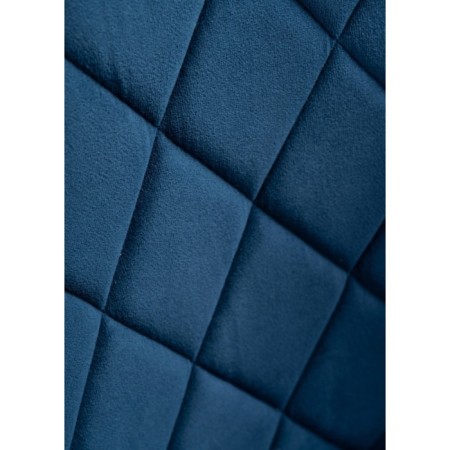 Stol on a metal frame Zest metal/velor, black/blue 50x54x81 cm-5