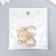 Decor for creativity Metal, plastic "Pearl in rhinestones with a suspension" Gold 3.5x2.3 cm