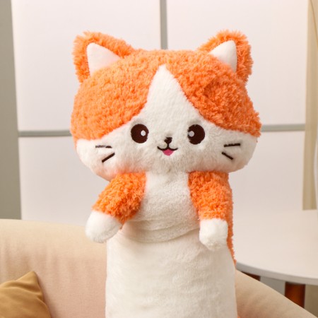 Soft toy "cat", 80 cm, orange color-1