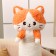 Soft toy "cat", 80 cm, orange color