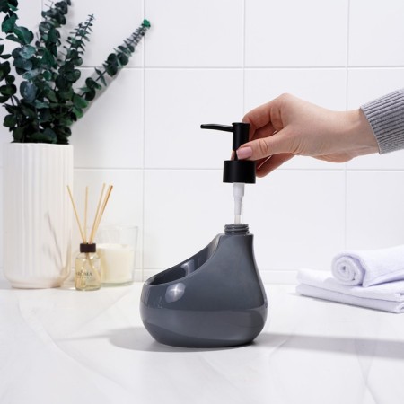 A soap dispenser with Savanna Drop, 450 ml sponge stands, gray color-5