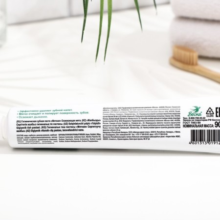 Toothpaste Spring, head of mint, refreshing mint, 90 g, without case-1