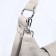 Load bag with zipper, external pocket, long belt, gray-beige color