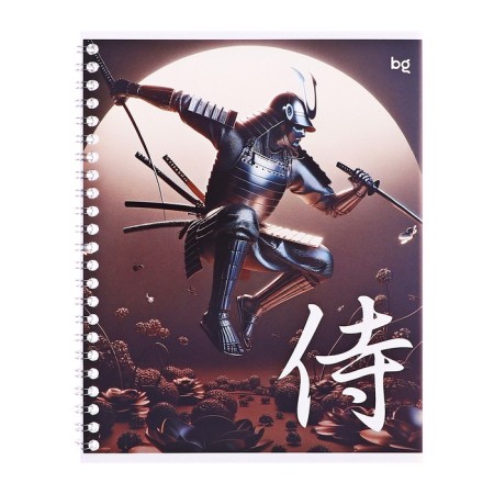 Notebook of 48 sheets in a cage, on a crest, "armor", cover covering cardboard, mix-4