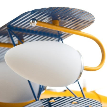 Causte "Airplane" 4he14 40W yellow-blue 67x65x80 cm-7