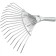 Fan, wire rake, 18 teeth, steel, wooden stalk